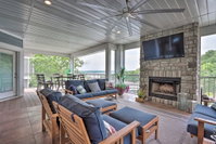 Luxe Osage Beach Lake House with Private Dock Accommodation Missouri