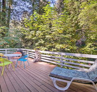 Riverfront Cottage in Redwoods w/ Decks  Beach - Accommodation Missouri
