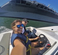 Exclusive San Diego Harbor Speed Boat Electric Scooter and USS Midway Tour - Accommodation Missouri